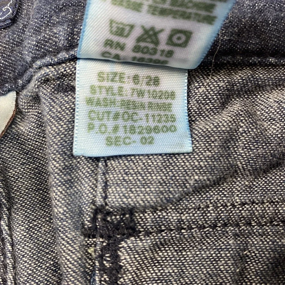 LUCKY BRAND DUNGAREES Flare Leg Women's Low Rise Jeans Flap Pockets 6/28 7W10208 - Picture 7 of 13